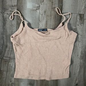 SHEIN size Large tan knit tank top. Never worn.